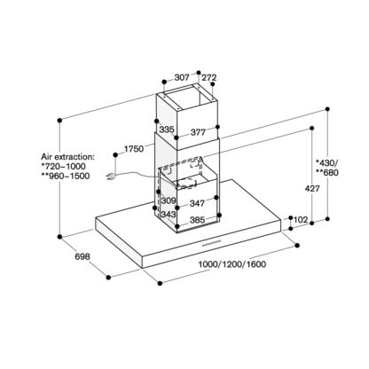 Máy hút mùi đảo GAGGENAU