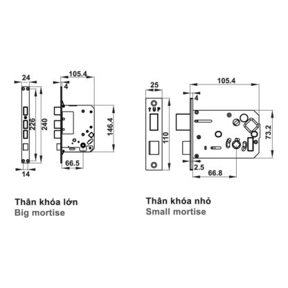 Khóa điện tử Hafele EL7000-TC