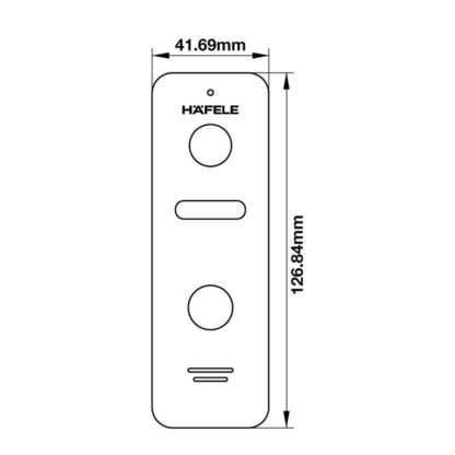 Chuông cửa Hafele có camera SLEEK 959.23.085