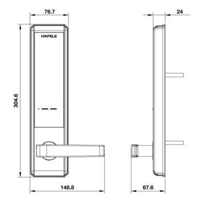 Khóa điện tử Hafele EL7200-TC