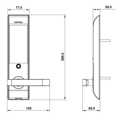 Khóa điện tử Hafele EL7500-TC