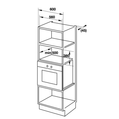 Lò vi sóng kết hợp nướng âm tủ HM-B38A