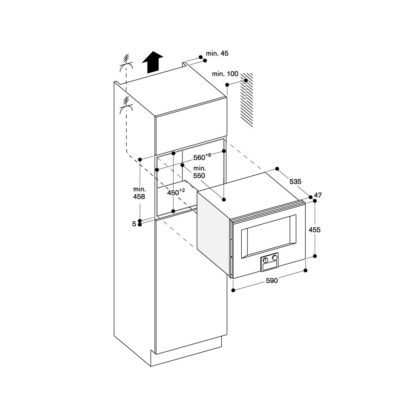 Lò nướng kết hợp vi sóng âm tủ GAGGENAU