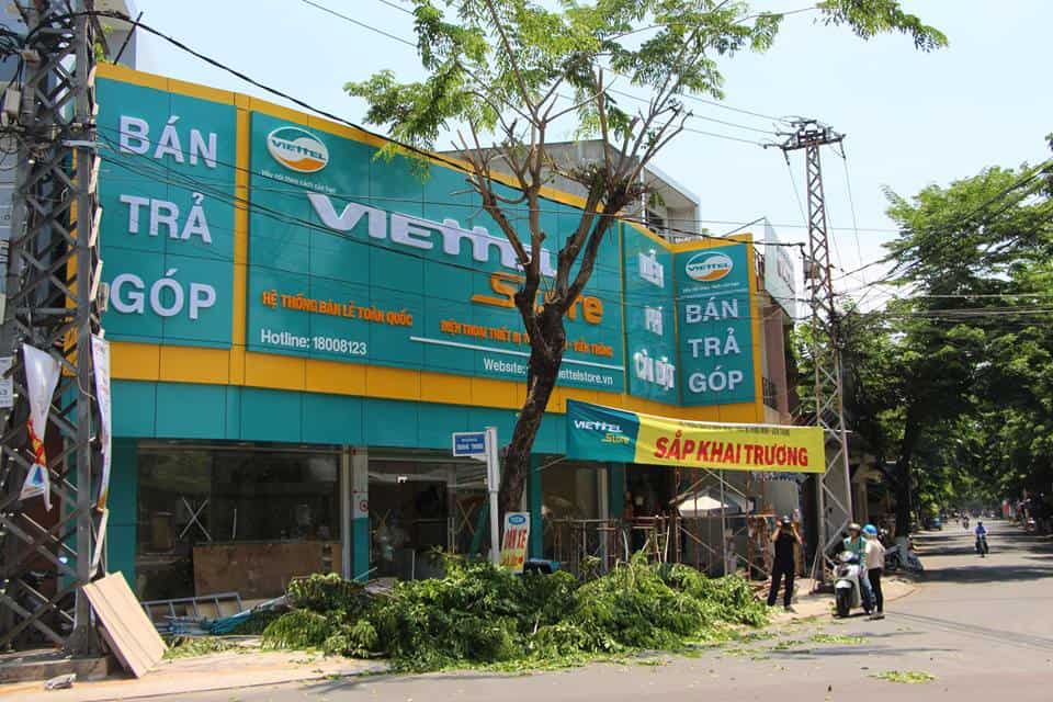 Công trình Viettel store đường Quang Trung - Quãng Ngãi